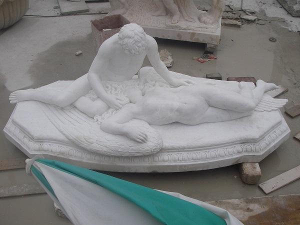 Double marble Carving statues