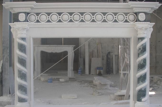marble mantel  fireplace for home