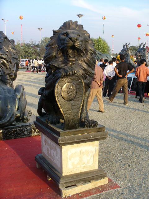 One pair of Lions sculpture from China