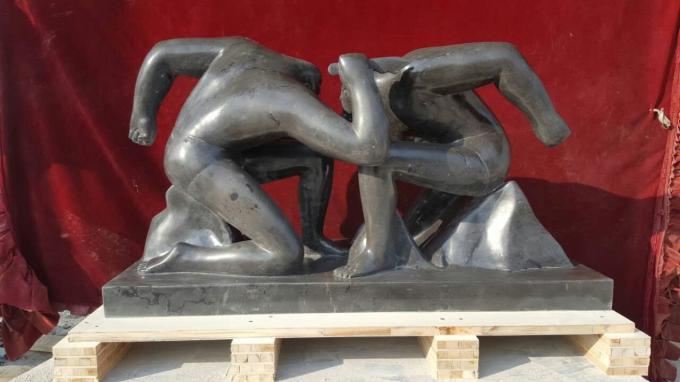 Customized Fighting men marble sculpture , exhibition sculptures ,China stone Sculpture supplier