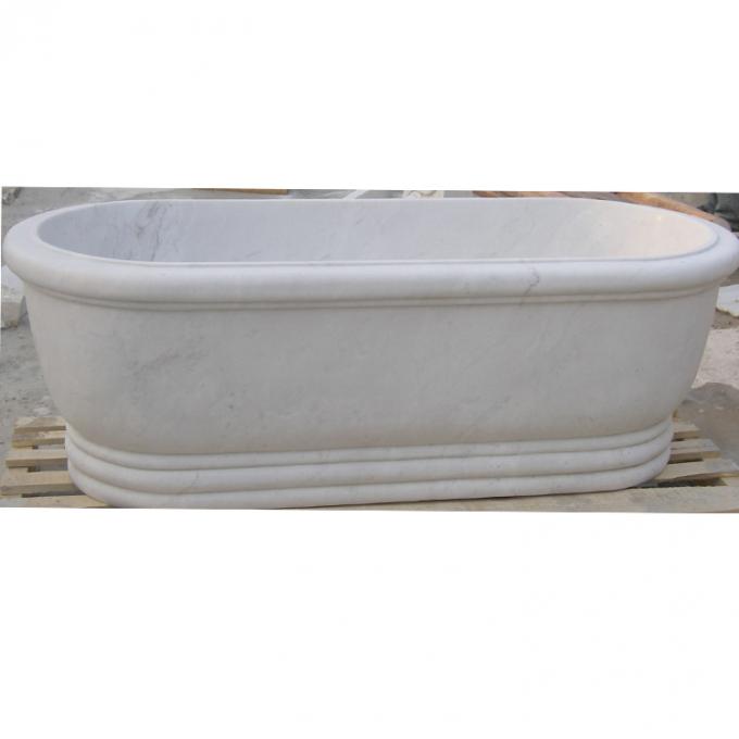 Home deocration white marble bathtub with lion head carving for bathroom,china sculpture supplier