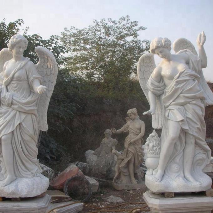 Stone carving statue fountain white marble sculpture water fountains ,stone carving supplier