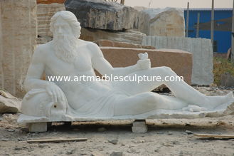 China marble sculpture with sitting pose supplier