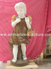China Multi-colour baby marble sculpture supplier
