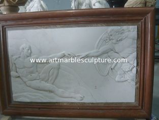 China white marble carved panel by hand supplier