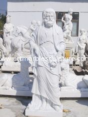 China Western Man white marble statues with polish finish supplier