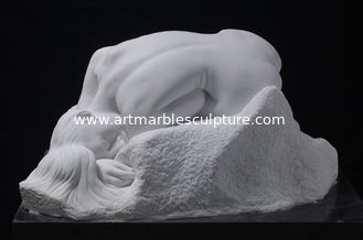 China art sculptures with nature white marble, polished supplier