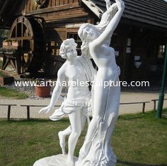 China marble statue, Apollo and Daphne mable sculpture,China stone carving Sculpture supplier supplier