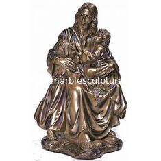 China Garden Metal sculpture Jesus &amp; children bronze statues,customized bronze statues, China sculpture supplier supplier