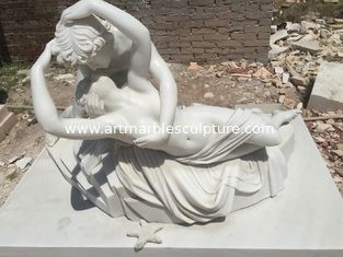 China Stone couple statue Psyche revived by the kiss of Love marble sculpture,stone carving supplier supplier