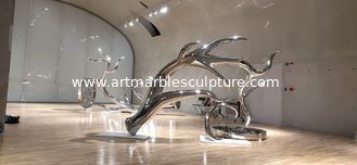 China Exhibition mirror polish stainless steel art sculptures ,customized studio art statue,Stainless steel sculpture supplier supplier