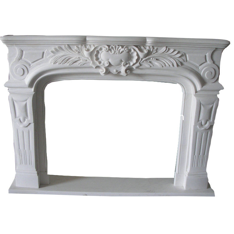 White Marble Fireplace Mantel China Stone Carving Fireplaces