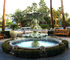 Garden stone fountain with pool, outdoor green marble fountain , decorative fountain supplier