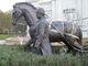 Man with horse Bronze sculptures supplier