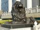 Large Outdoor sitting lions bronze sculpture ,customized bronze statues, China sculpture supplier supplier