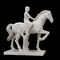 Stone carving figure sculpture white marble girl statue riding horse statue,stone carving supplier supplier