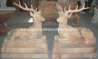 China Deer marble sculpture for garden supplier
