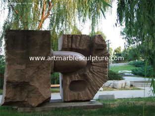 China Red Granite sculpture in park supplier