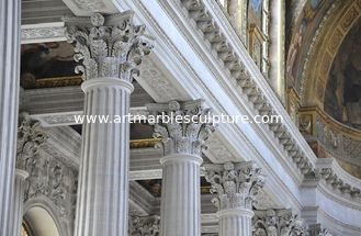 China marble columns for building supplier