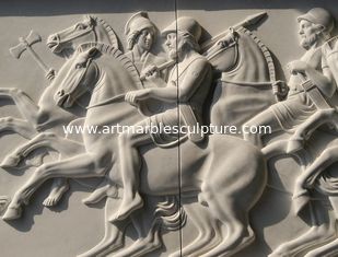 China marble relief, marble panel carved by hand,polished , relief for Europe client supplier
