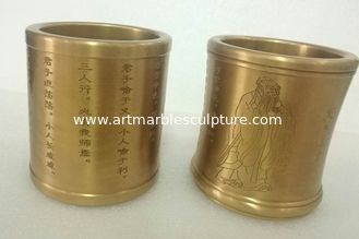 China Confucius pencil vase ,bronze art craft gift ,Height:10cm supplier
