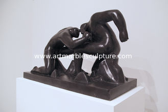 China Customized Fighting men marble sculpture , exhibition sculptures ,China stone Sculpture supplier supplier