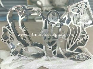 China mirror polished stainless steel sculpture for art studio  ,China stainless steel Sculpture supplier supplier