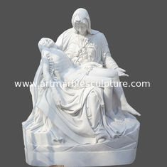 China Jesus and Saint Mary religious marble sculpture,stone carvings supplier
