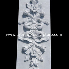 China Marble stone relief wall flower carving panels with polished,China stone carving Sculpture supplier supplier