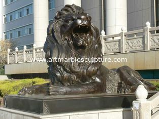 China Large Outdoor sitting lions bronze sculpture ,customized bronze statues, China sculpture supplier supplier