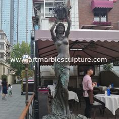 China Outdoor garden beautiful grace girl bronze sculpture ,customized bronze statues, China sculpture supplier supplier