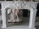 White marble fireplaces mantel supplier