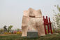 Landscape sculpture with Natural stone for city supplier