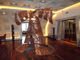 stainless steel sculpture with bronze colour supplier
