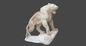 Outdoor stone carving garden marble tiger sculpture, china stone sculpture supplier supplier