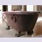 Home deocration pink marble bathtub with polish surface for bathroom,china sculpture supplier supplier