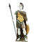 Classic greek stone man statue ,male marble sculpture with shield,China stone carving Sculpture supplier supplier