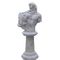 Man bust statue with lion marble sculptures,China stone carving Sculpture supplier supplier