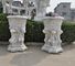 Marble carvings planter stone carved flowerpot sculpture,outdoor stone garden statues supplier supplier