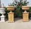 Outdoor Marble planter stone carved flowerpot sculpture,garden stone garden statues supplier supplier