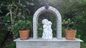 Outdoor park stone white fountain,white marble garden carving water fountain ,China stone carving Sculpture supplier supplier