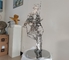 Art sculptures stainless steel statue for Gallery, indoor metal sculptures,Stainless steel sculpture supplier supplier