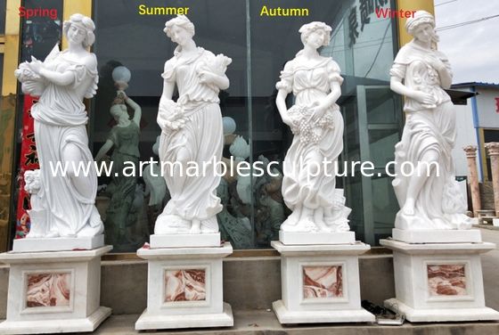 Outdoor garden marble stone statues four season marble sculpture stone carvings,China stone carving Sculpture supplier