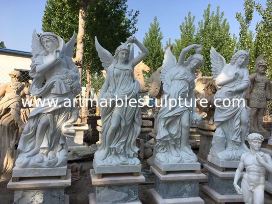 Outdoor garden marble stone statues park marble couple sculptures ,China stone carving Sculpture supplier
